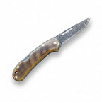Damascus Çelik Koç Boynuzu Sap Katlanır Model - 15 Cm