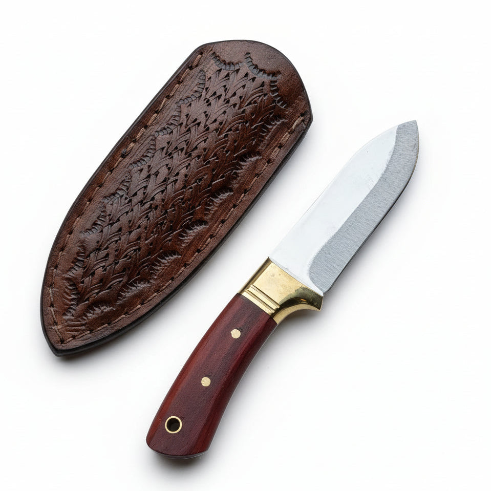 Paduk Ağaç Saplı Bushcraft Model 17 CM