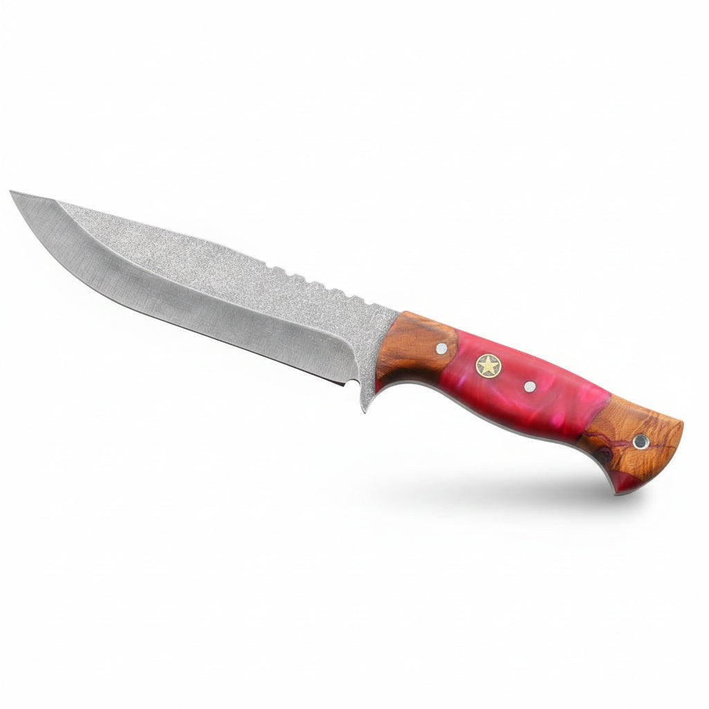 Hibrit Sap Bowie Model 30 CM El Yapımı Outdoor Av Bıçağı