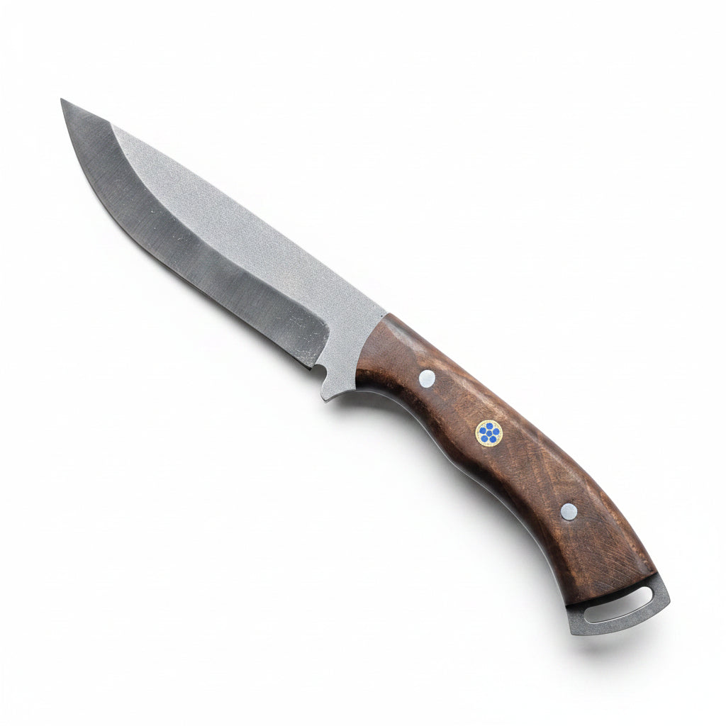 El Yapımı Bushcraft Kamp Bıçağı – 26 cm Ceviz Sap Outdoor Bıçak