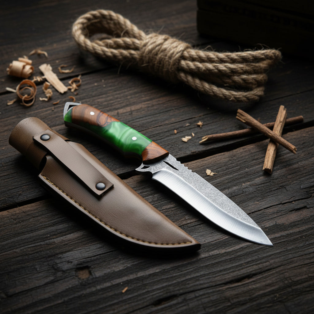 Bushcraft 25 Cm Hibrit Saplı Outdoor Av Bıçağı