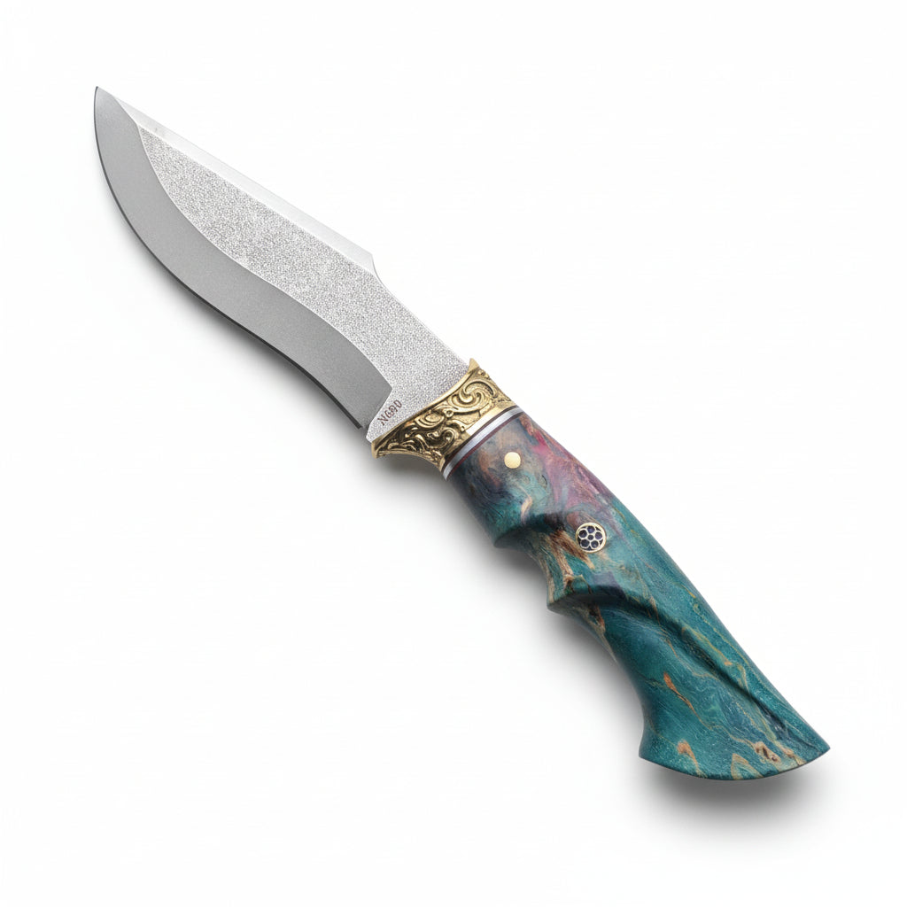 N690 Çelik Stabilize Saplı Pirinç Önlüklü Avcı Model 28.5 CM