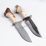 Organik Geyik Boynuzu Saplı Bowie Biçaği - Tanem Craft