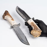 Organik Geyik Boynuzu Saplı Bowie Biçaği - Tanem Craft